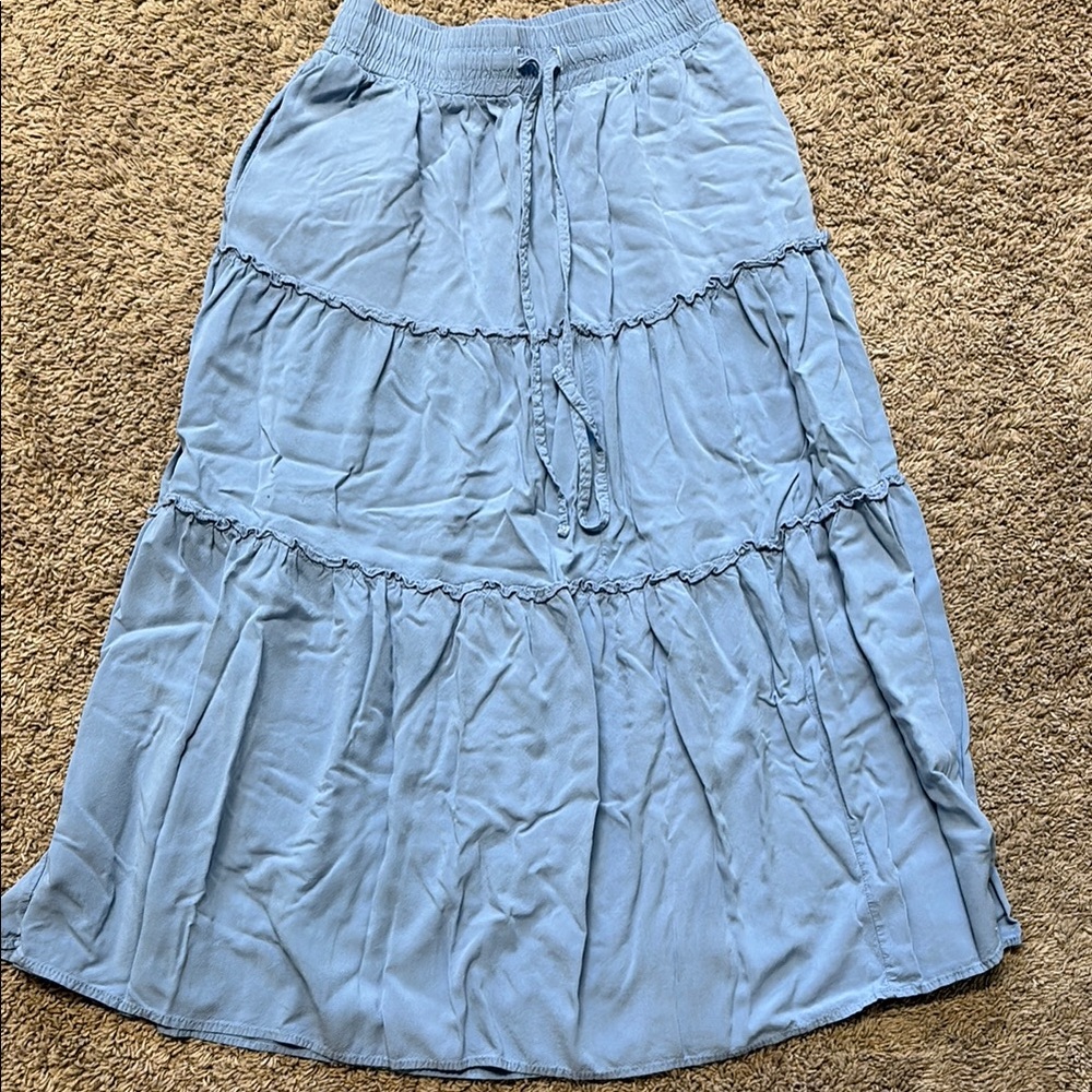 Women's Blue ruffled Skirt
